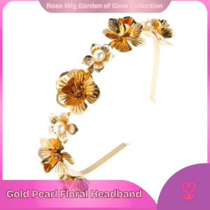 Gold N Pearl Floral Headband