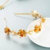 Gold N Pearl Floral Headband - Image 2